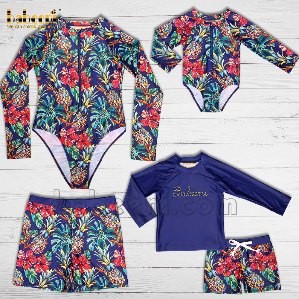Family tropical forest matching swimwear - FW 08